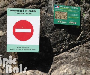 Signalétique touristique - Panneau d'information - Zone protégée - Fabrication PIC BOIS